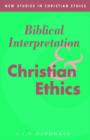 Biblical Interpretation and Christian Ethics - Book