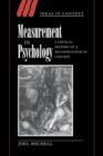 Measurement in Psychology : A Critical History of a Methodological Concept - Book