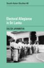 Electoral Allegiance in Sri Lanka - Book