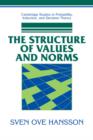 The Structure of Values and Norms - Book
