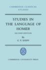 Studies in The Language of Homer - Book