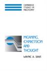 Meaning, Expression and Thought - Book