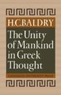 The Unity of Mankind in Greek Thought - Book