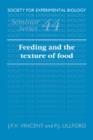 Feeding and the Texture of Food - Book