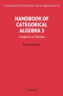 Handbook of Categorical Algebra: Volume 3, Sheaf Theory - Book