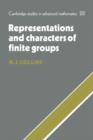 Representations and Characters of Finite Groups - Book