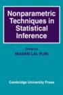 Nonparametric Techniques in Statistical Inference - Book