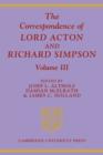 The Correspondence of Lord Acton and Richard Simpson: Volume 3 - Book