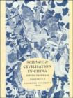 Science and Civilisation in China: Volume 5, Chemistry and Chemical Technology, Part 5, Spagyrical Discovery and Invention: Physiological Alchemy - Book