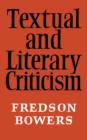 Textual and Literary Criticism - Book