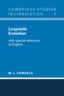 Linguistic Evolution : With Special Reference to English - Book