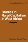 Studies in Rural Capitalism in West Africa - Book
