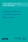 Random Matrices: High Dimensional Phenomena - Book