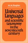 Universal Languages and Scientific Taxonomy in the Seventeenth Century - Book