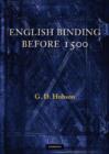 English Binding Before 1500 - Book