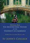 Selections from The Architectural History of the University of Cambridge - Book