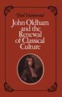 John Oldham and the Renewal of Classical Culture - Book
