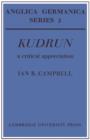 Kudrun: A Critical Appreciation - Book