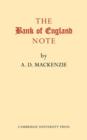 The Bank of England Note : A History of its Printing - Book