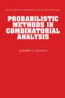Probabilistic Methods in Combinatorial Analysis - Book