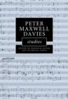 Peter Maxwell Davies Studies - Book