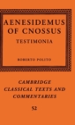 Aenesidemus of Cnossus : Testimonia - Book