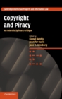 Copyright and Piracy : An Interdisciplinary Critique - Book