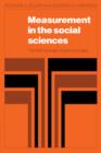 Measurement in the Social Sciences : The Link Between Theory and Data - Book
