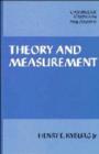 Theory and Measurement - Book