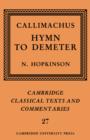 Callimachus: Hymn to Demeter - Book