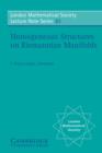 Homogeneous Structures on Riemannian Manifolds - Book