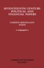 Seventeenth-Century Parliamentary and Financial Papers : Camden Miscellany XXXIII - Book