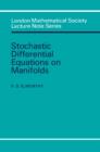 Stochastic Differential Equations on Manifolds - Book