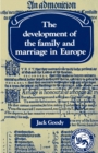 The Development of the Family and Marriage in Europe - Book