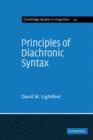 Principles of Diachronic Syntax - Book