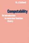 Computability : An Introduction to Recursive Function Theory - Book