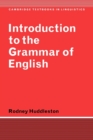 Introduction to the Grammar of English - Book