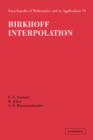Birkhoff Interpolation - Book