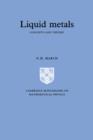 Liquid Metals : Concepts and Theory - Book
