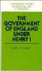 The Government of England under Henry I - Book