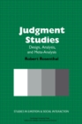Judgment Studies : Design, Analysis, and Meta-Analysis - Book