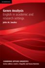 Genre Analysis : English in Academic and Research Settings - Book