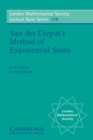 Van der Corput's Method of Exponential Sums - Book