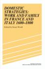 Domestic Strategies : Work and Family in France and Italy, 1600-1800 - Book