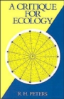 A Critique for Ecology - Book