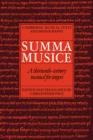Summa Musice : A Thirteenth-Century Manual for Singers - Book