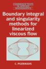 Boundary Integral and Singularity Methods for Linearized Viscous Flow - Book
