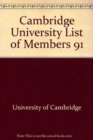 Cambridge University List of Members 91 - Book