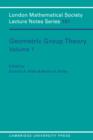 Geometric Group Theory: Volume 1 - Book