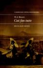 W. A. Mozart: Cosi fan tutte - Book